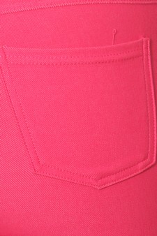 Women's Classic Solid Capri Jeggings style 6