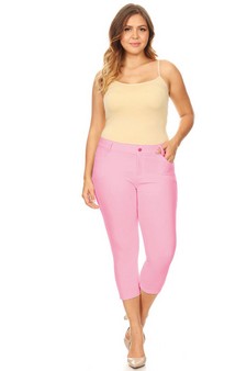 Women's Classic Solid Skinny Jeggings style 3