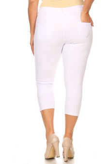 Women's Classic Solid Capri Jeggings style 3