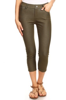 Women's Classic Solid Skinny Jeggings