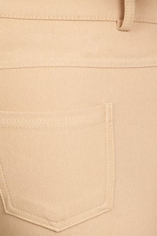 Women's Classic Solid Capri Jeggings style 6