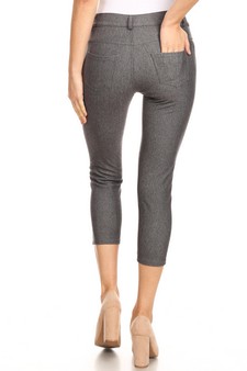 Women's Classic Solid Capri Jeggings style 3