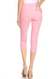 Women's Classic Solid Capri Jeggings style 3