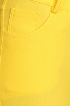 Women's Classic Solid Skinny Jeggings style 4