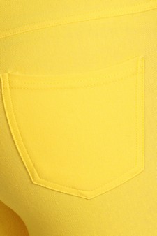 Women's Classic Solid Skinny Jeggings style 5