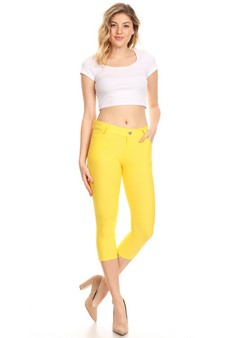 Women's Classic Solid Skinny Jeggings style 6