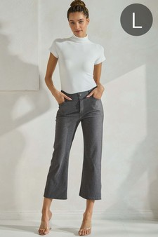 ETA 02/14/25 - Women's Classic Solid Straight Leg Crop Pants