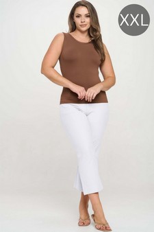 ETA 07/02/25 - Women's Classic Solid Straight Leg Crop Pants (XXL only)
