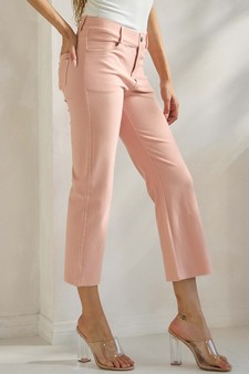 ETA 02/04/25 - Women's Classic Solid Straight Leg Crop Pants style 3