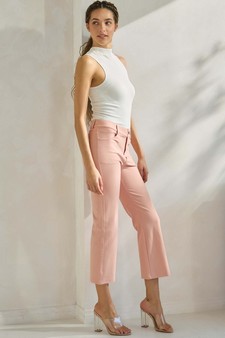 ETA 02/04/25 - Women's Classic Solid Straight Leg Crop Pants