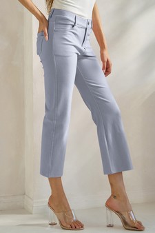 ETA 06/12/26 - Women's Classic Solid Straight Leg Crop Pants style 3