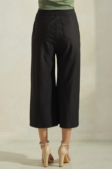 Soft Stretch Ponte Cropped Flared Pants style 2