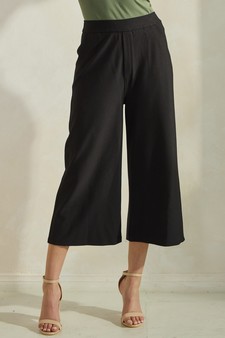 Soft Stretch Ponte Cropped Flared Pants style 4