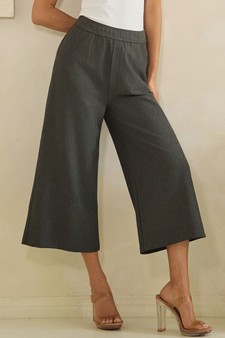 Soft Stretch Ponte Cropped Flared Pants style 4