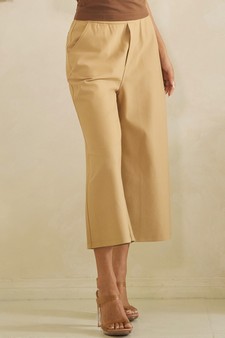 Soft Stretch Ponte Cropped Flared Pants style 3