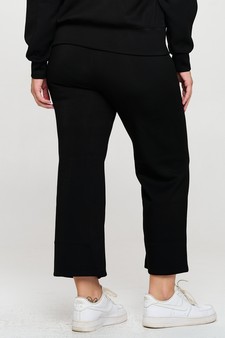 Women's High Rise Cropped Straight Leg Pants style 3