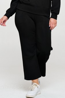 Women's High Rise Cropped Straight Leg Pants style 4