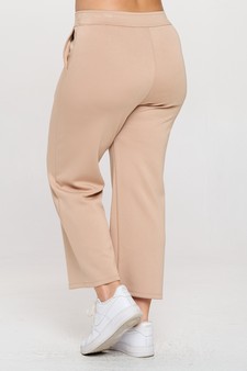 Women's High Rise Cropped Straight Leg Pants - Plus Size style 4