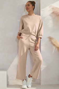 Women's High Rise Cropped Straight Leg Pants style 5