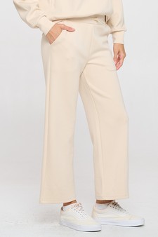 Women's High Rise Cropped Straight Leg Pants style 2