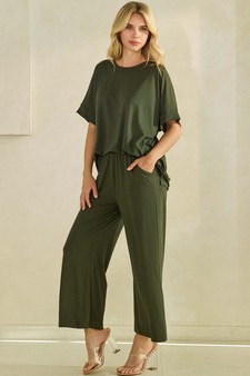 ETA 06/03/25 - Women's Effortlessly Relaxed Fit UltraSoft Cropped Pants style 5