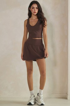 ETA 05/28/26 - Buttery Soft Activewear Skort with Built-In Shorts style 5