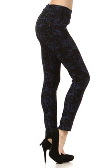 Lady's Myrsina Distress Honeycomb print Fashion Leg Wear style 2