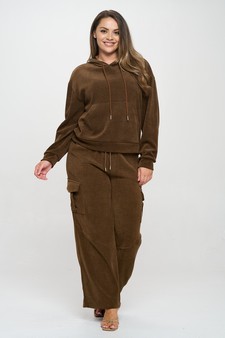 Women’s Corduroy Cargo Pants style 4