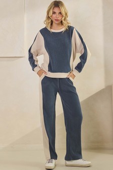 Women's Relaxed Colorblock Corduroy Pants style 5