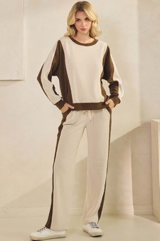 Women's Relaxed Colorblock Corduroy Pants style 5