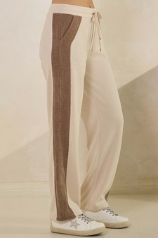 Women's Relaxed Colorblock Corduroy Pants style 3