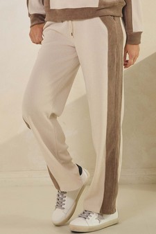 Women's Relaxed Colorblock Corduroy Pants style 4