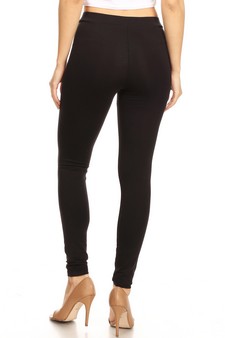 Women's Basic Pima Cotton High Rise Leggings style 3