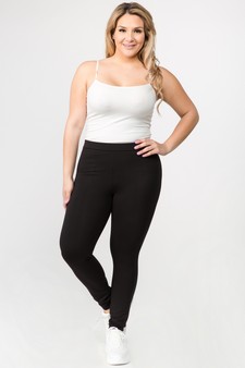 Women's Basic Pima Cotton High Rise Leggings style 4
