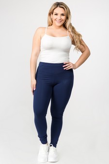 Women's Basic Pima Cotton High Rise Leggings style 4