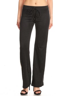 Striped Wide Leg Ponte Pants style 3