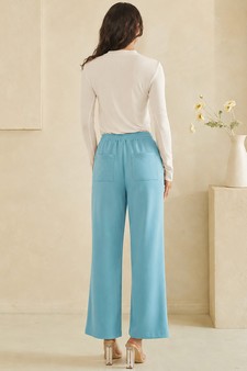 ETA 06/12/26 - Everyday Relaxed French Terry Wide-Leg Pants style 2