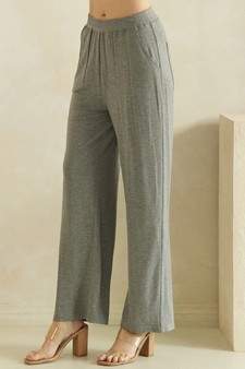 Everyday Relaxed French Terry Wide-Leg Pants style 3