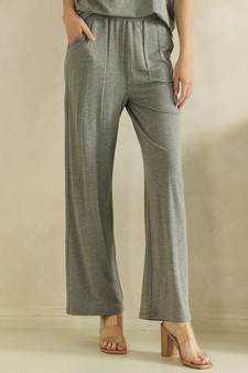 Everyday Relaxed French Terry Wide-Leg Pants style 4