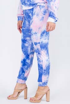 Women's High Rise Drawstring Tie Dye Joggers style 2