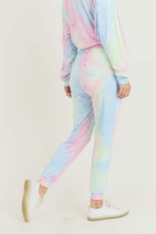 Women's High Rise Drawstring Tie Dye Joggers style 5