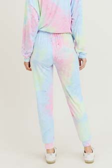 Women's High Rise Drawstring Tie Dye Joggers style 6