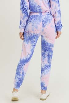 Women's High Rise Drawstring Tie Dye Joggers style 4