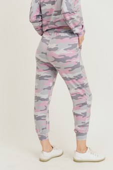 Women's French Terry Vintage Camo Drawstring Joggers - TOP: TP2300 style 4