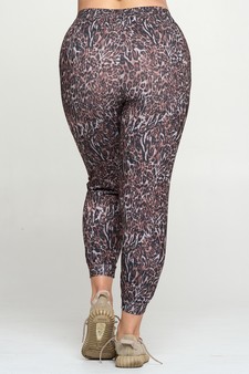 Women’s Cheetah Print Drawstring Joggers style 3