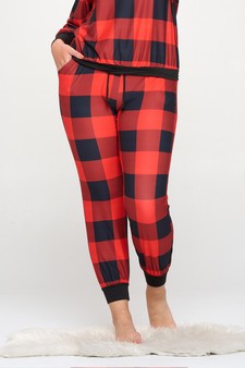 Women’s Decked Out In Plaid Loungewear Joggers