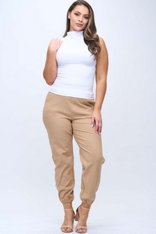 Women's Effortless Chic High-Waist Jogger Pants style 5