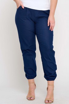 Women's Effortless Chic High-Waist Jogger Pants style 4