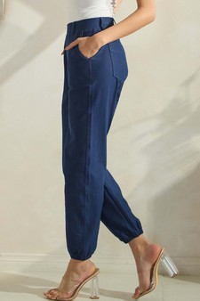 Women's Effortless Chic High-Waist Jogger Pants style 3