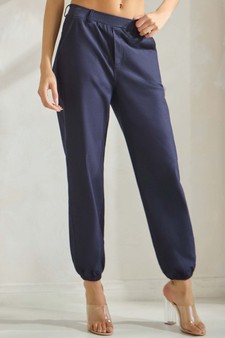 Women's Effortless Chic High-Waist Jogger Pants style 4